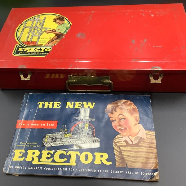 A.C. Gilbert Erector Set No. 6 1/2 with Instruction book