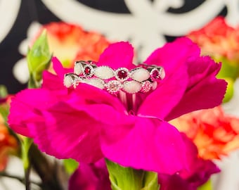 Full stackable breast milk ring with birthstone(one ring included with purchase)