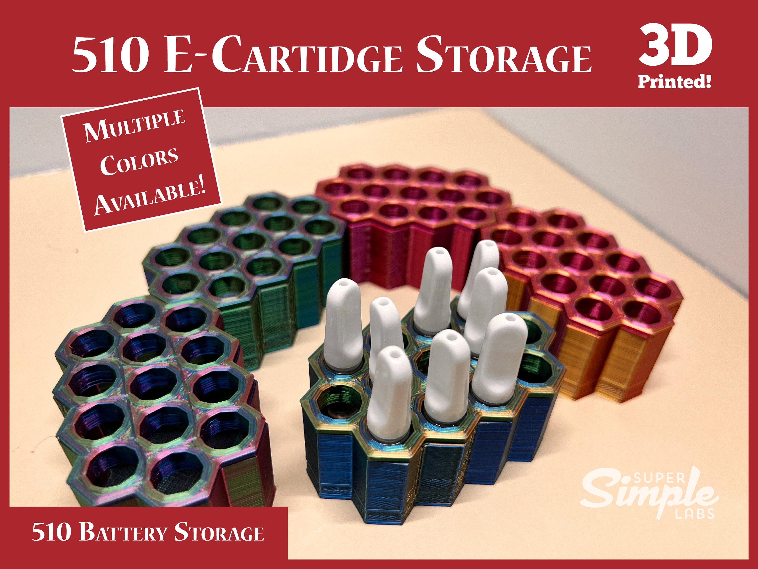 510 Cartridge and Battery Pen Holder 9 Spaces 