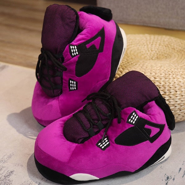 jordan plush jordan sneaker slippers
