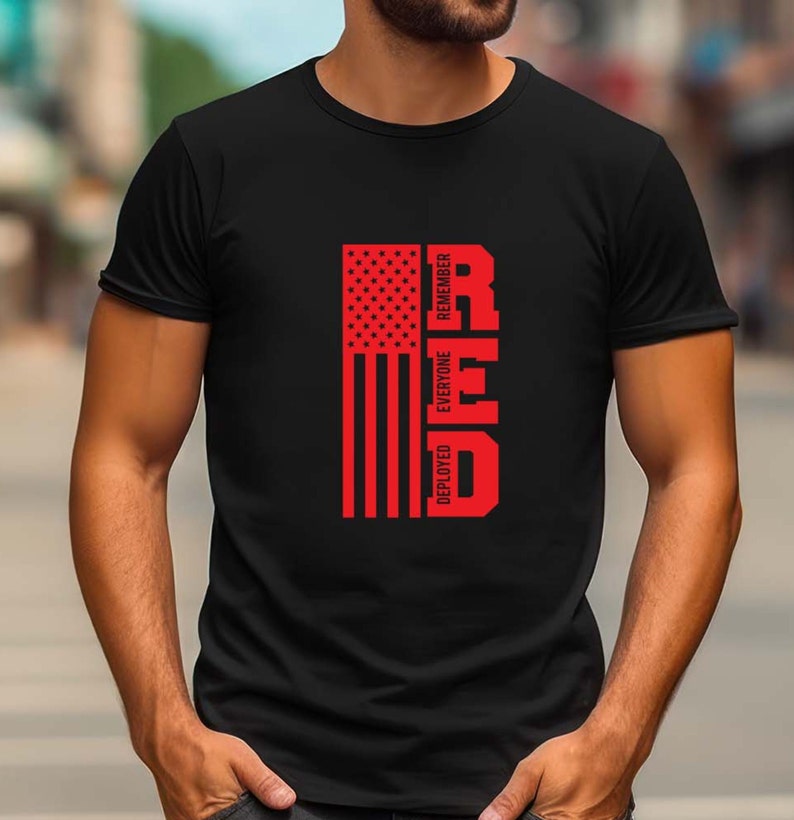 Red Friday Flag SVG Remember Everyone Deployed Svg Flag Svg Etsy