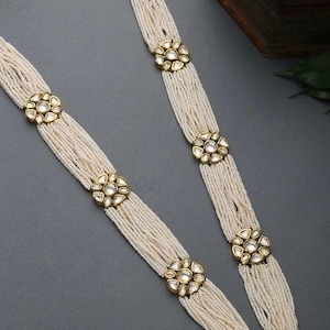 Bridal Kundan Pearl Necklace Set: Multi-Strand Indian Wedding Jewelry