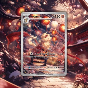 TCG personnalisé holographique arcanin • Art CardArt Nouvel an lunaire