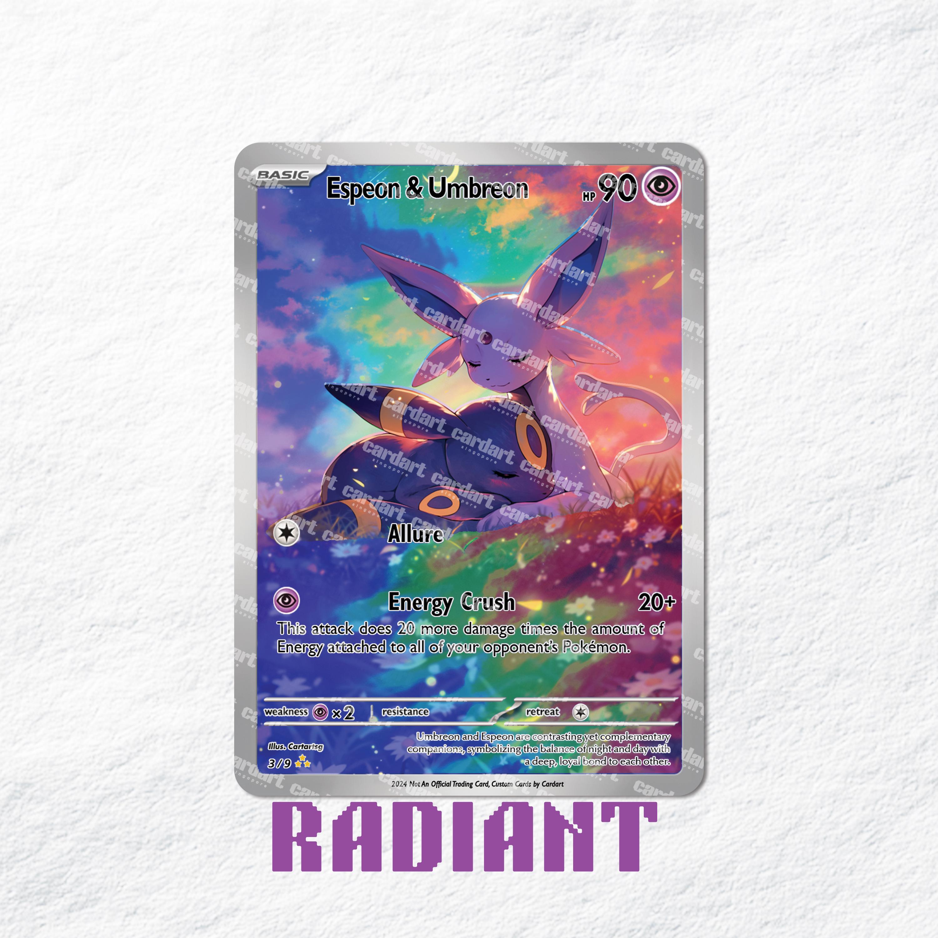 half art pokemon cards Champions Path 01/73 Venusaur V Umbreon & Espeon Inspired Pokemon