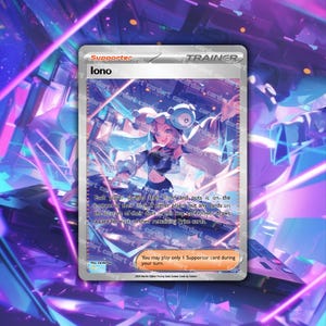 JCC holographique Iono • Dresseur Pokémon CardArt