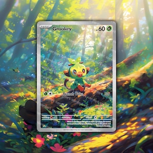 Grookey Holographic Custom TCG • Grassy Terrain CardArt
