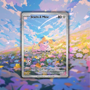 Jirachi & Mew Holographic Custom TCG • Cuddle CardArt
