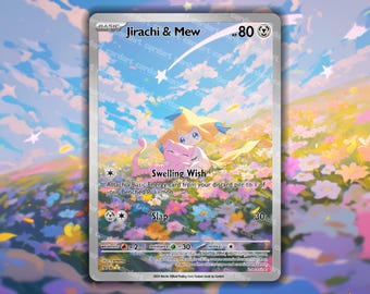 Jirachi & Mew Holographic Custom TCG • Cuddle CardArt