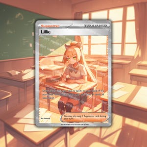 JCC holographique Lillie • Dresseur Pokémon CardArt