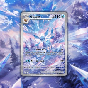 JCC Glaceon holographique personnalisé • Eeveelution CardArt