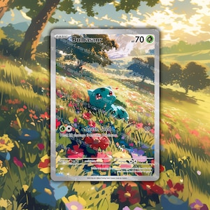 Bulbasaur Holographic Custom TCG • Grassy Terrain CardArt