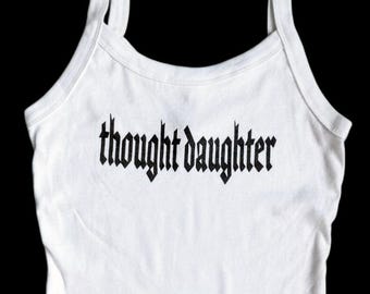 Thought Daughter Ribbed Tank Top | Bella Canvas Screen Print | Philadelphia Indie Graphic Tee