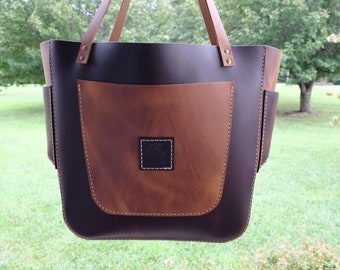 Handcrafted Leather Tote Bag PDF Pattern - Create Your Own Stylish Tote!