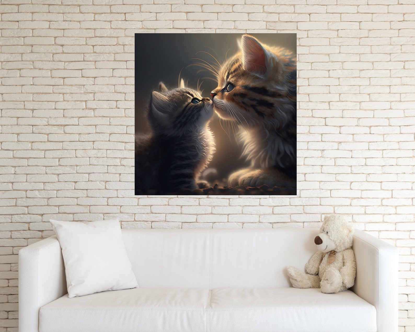 Mommy and Kitten Wall Deco Art for Mother’s Day Gift Cat Lovers DIY ...