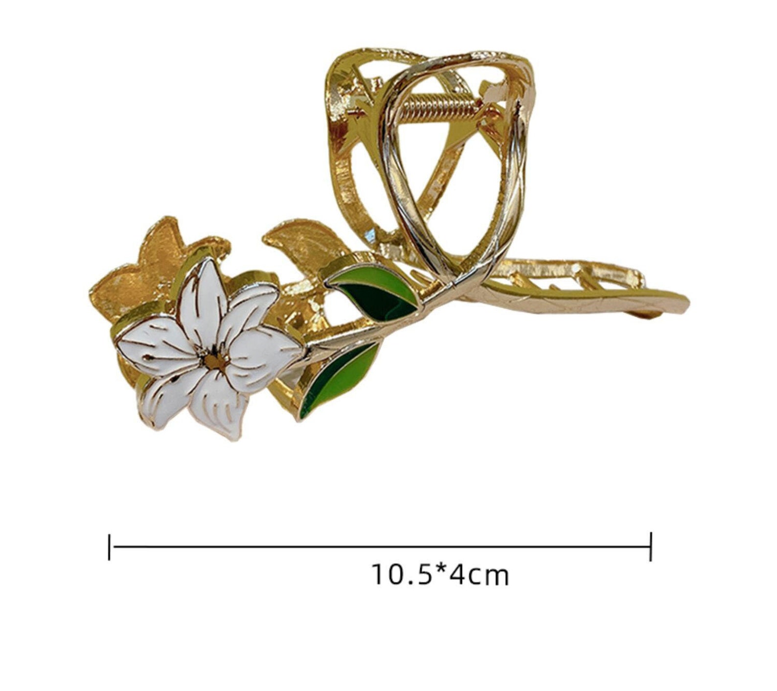 Gold Metal Flower Pot
