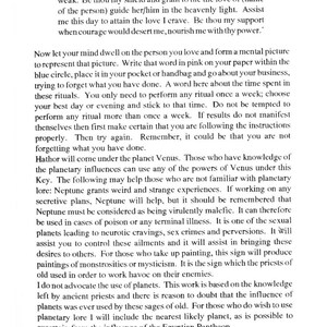 Puede incluir: Una p&aacute;gina de un libro con texto sobre el planeta Venus y su influencia en las personas. El texto est&aacute; en blanco y negro y el n&uacute;mero de p&aacute;gina 21 est&aacute; en la parte inferior.