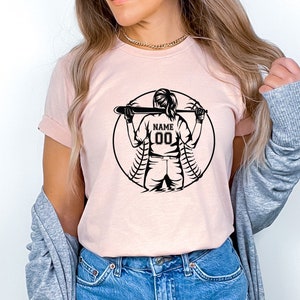 Softball Girl Shirt | Custom Softball Shirt | Softball Squad Shirt | Softball Mom Shirt | Softball Fan Tshirt | Personalized Softball Tee