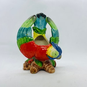 Ceramic Colourful Parrot planter