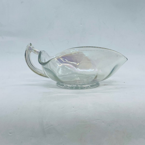 IMPERIAL GLASS sauce opalescente style art déco, plat à langer