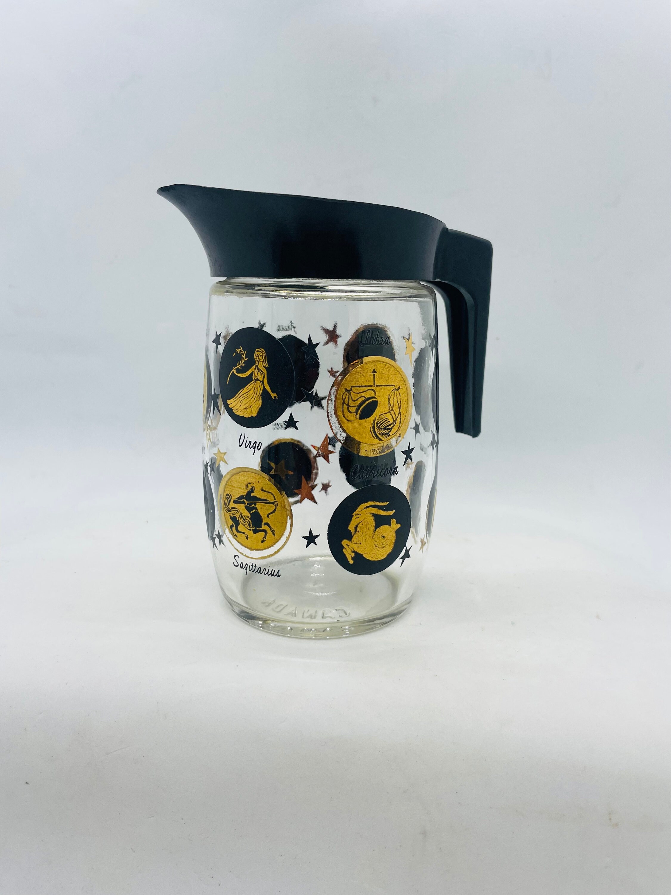 Zodiac Glass Cream and Sugar Dispenser Made by Van Pak Etsy