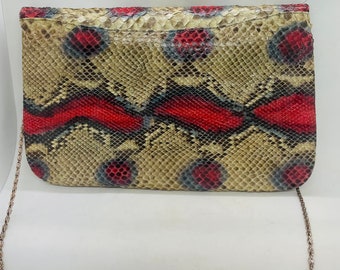 Real Snakeskin 80's Purse