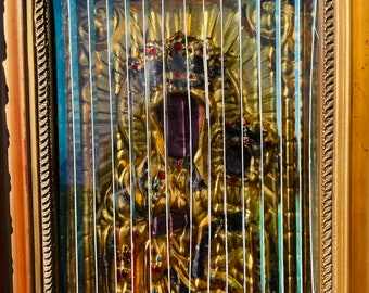 Tricenium Arte religioso de 3 vías, Imagen laminar, triceneorama, Litografía, Jesús, María, Virgen