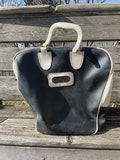 Vintage Black and White Bowling Ball Bag, Serval USA- no rack