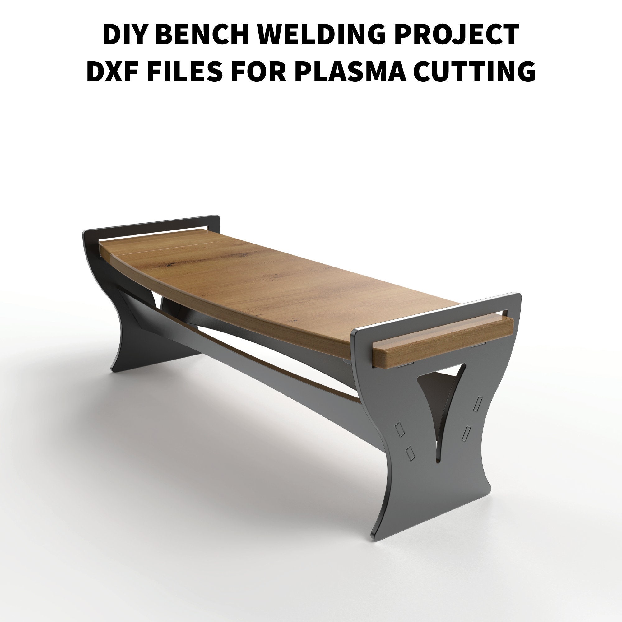 DIY Metal Bench Welding Project DXF Plans Dwg/dxf Files Etsy