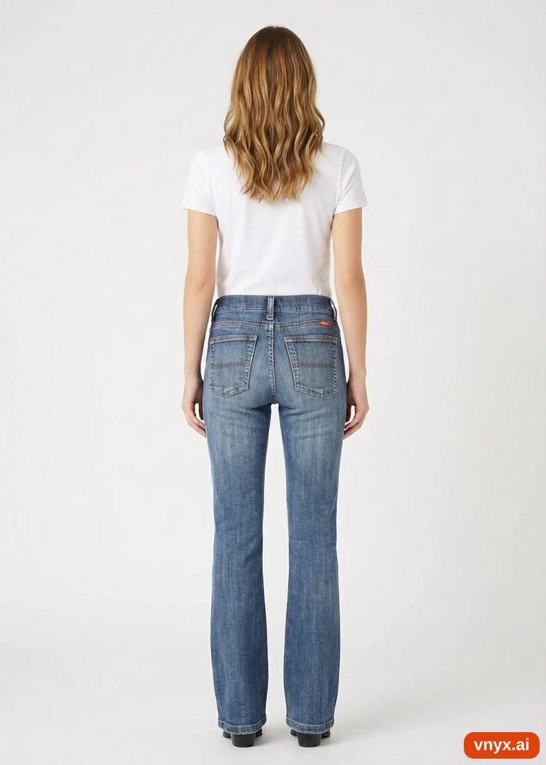 Bootcut Wrangler Jeans in Blue size W23 / L26 image 2