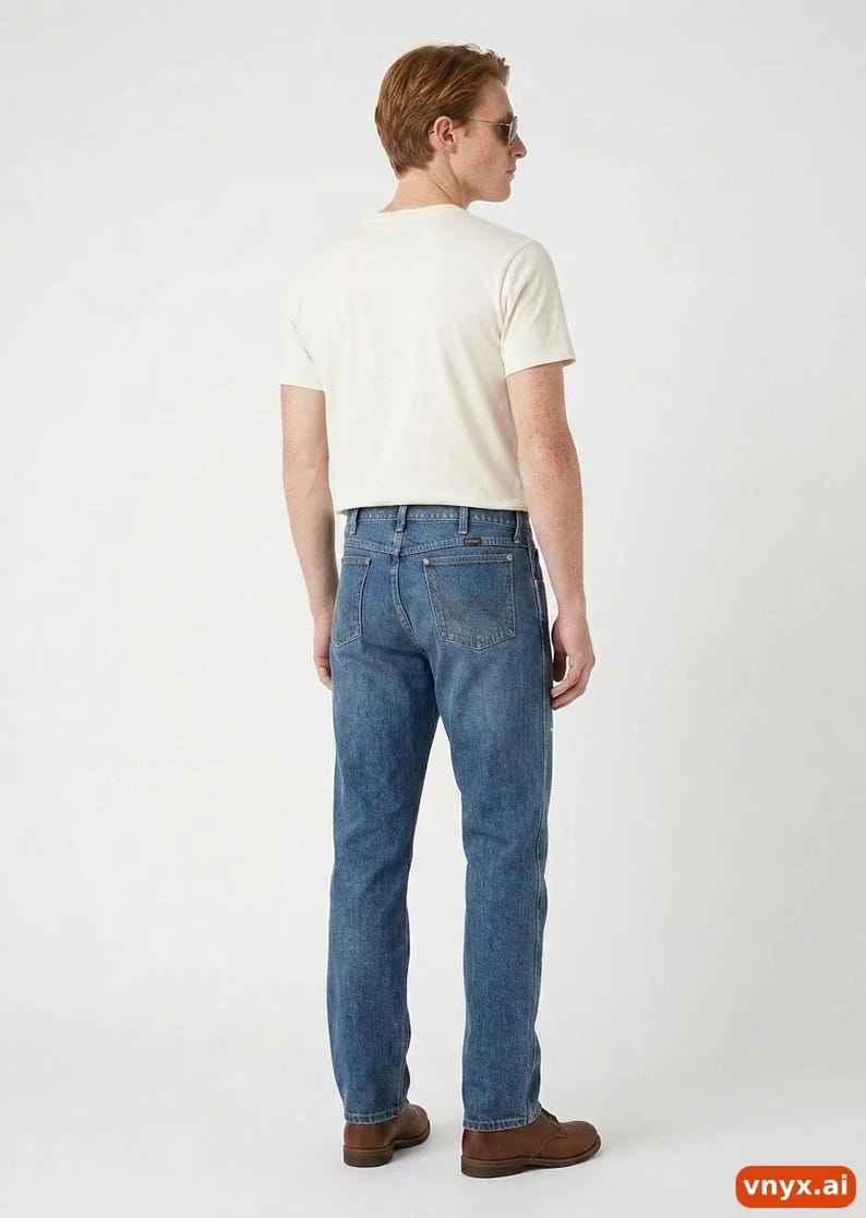 Vintage Wrangler Straight Jeans Blue Men W39 / L35 image 2