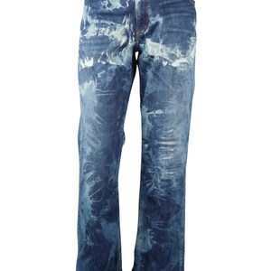 Vintage Straight Wrangler Jeans in Blue size W35 / L30 afbeelding 3