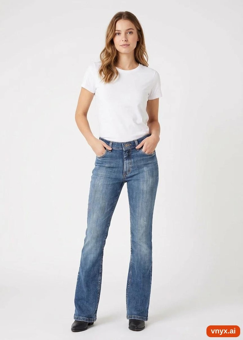Bootcut Wrangler Jeans in Blue size W23 / L26 23