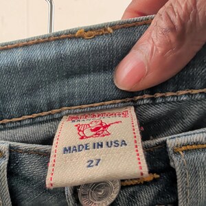 Slim True Religion Jeans in Light Blue size W27 / W25 image 5