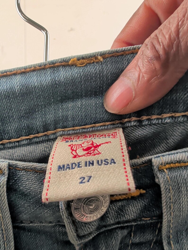 Slim True Religion Jeans in Light Blue size W27 / W25 image 5