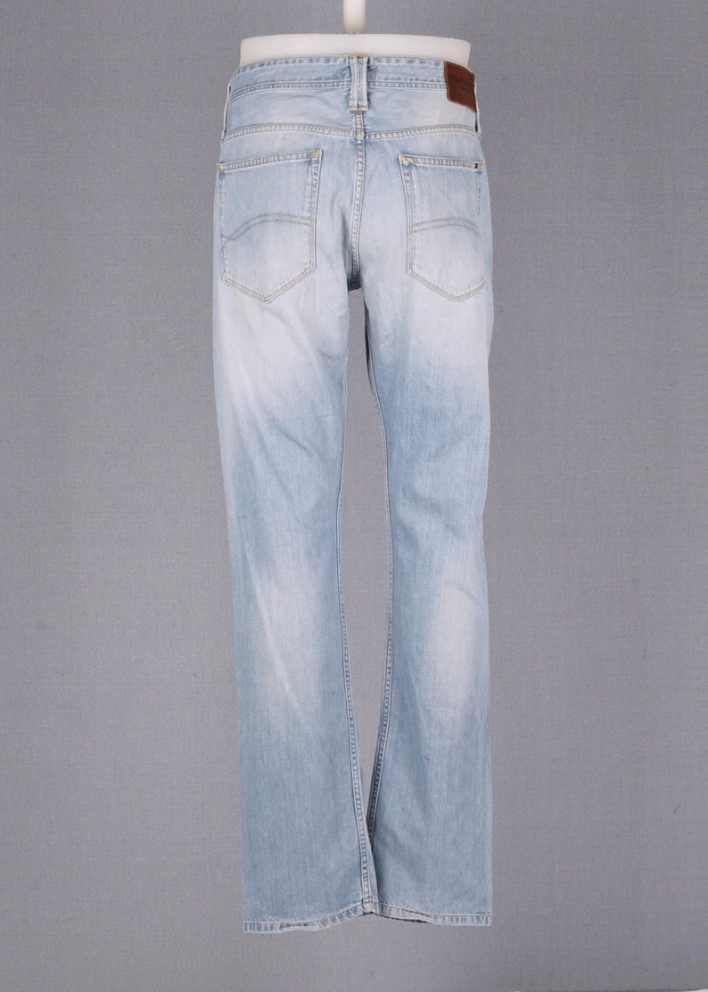 Jeans Tommy vintage dritti blu taglia 35/34 immagine 2