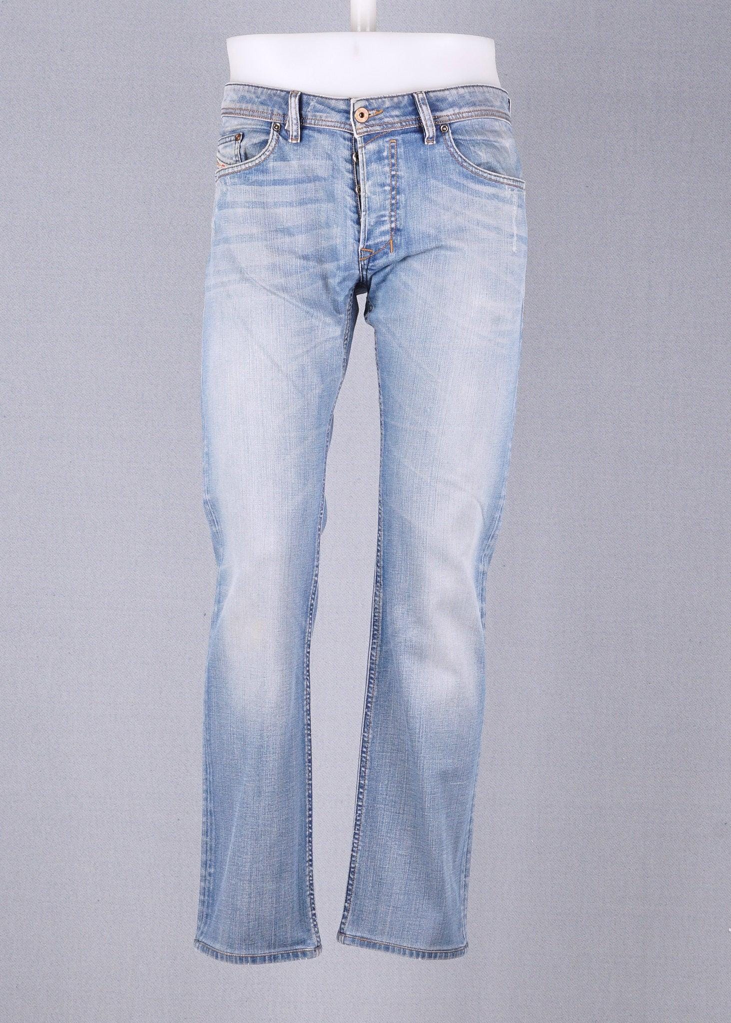 Vintage Straight Diesel Light Blue size 34 / 31 for Unisex