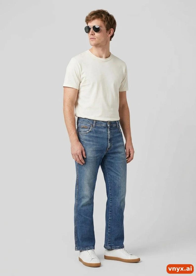 Vintage Straight Wrangler Jeans in Blue size W36 / L26 36