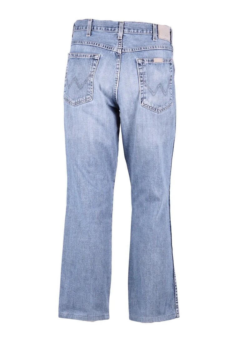 Vintage Straight Wrangler Jeans in Blau Gr. W34/L28 Bild 4