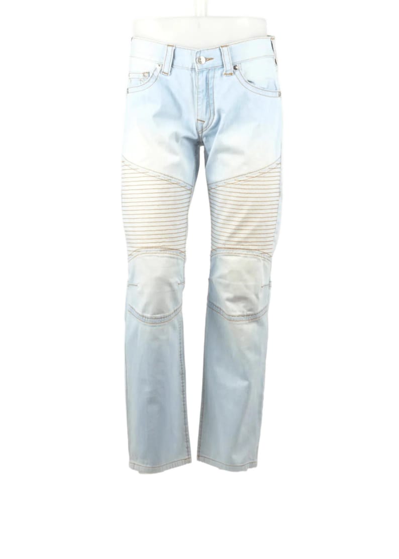 Vintage Straight True Religion Jeans in Blue size W31 / L31 afbeelding 3