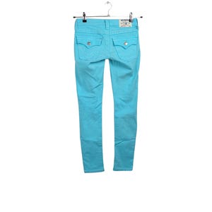 Skinny True Religion Jeans in Turquoise size W24 / L29 image 4