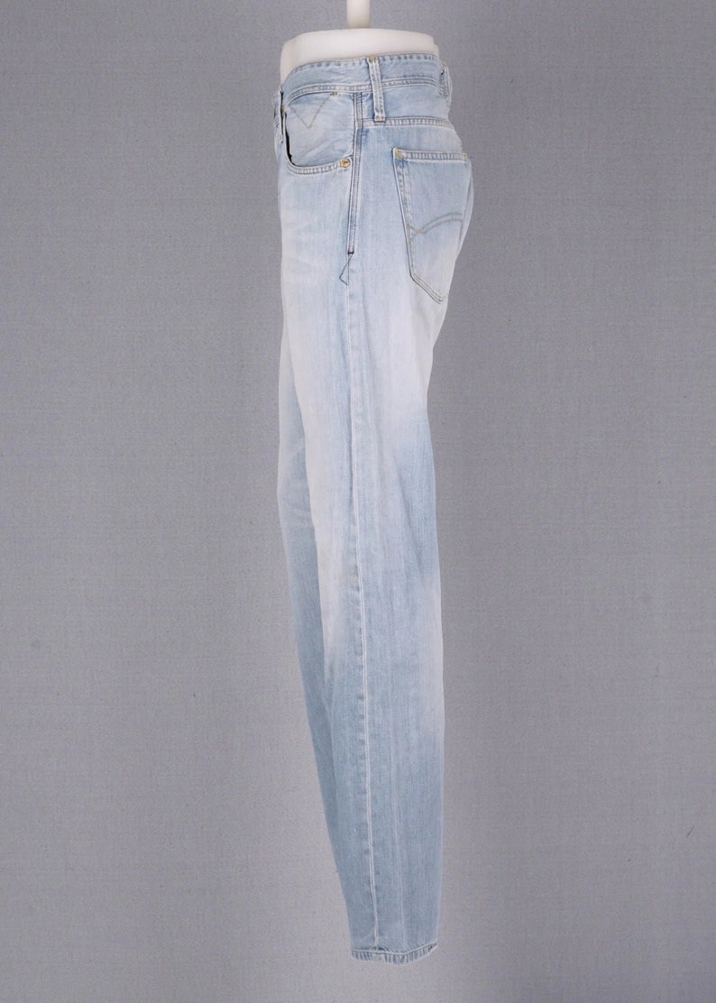 Jeans Tommy vintage dritti blu taglia 35/34 immagine 3
