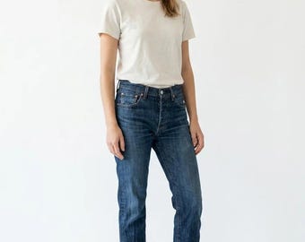 Vintage Levi's Straight Jeans Blue Women S