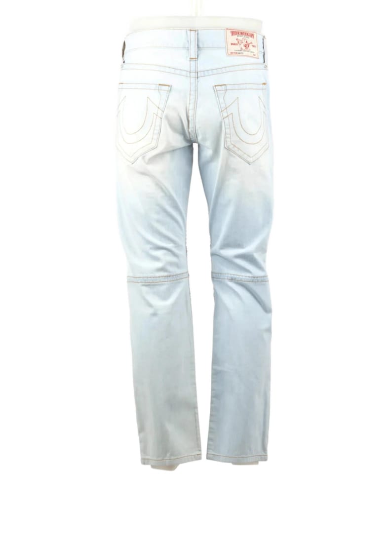 Vintage Straight True Religion Jeans in Blue size W31 / L31 afbeelding 4