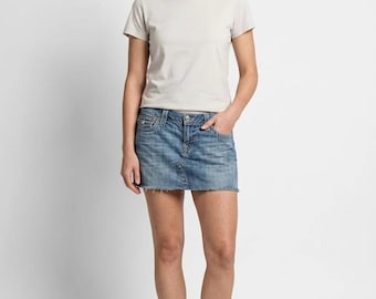 True Religion Denim Mini Skirt in Light Blue size W30