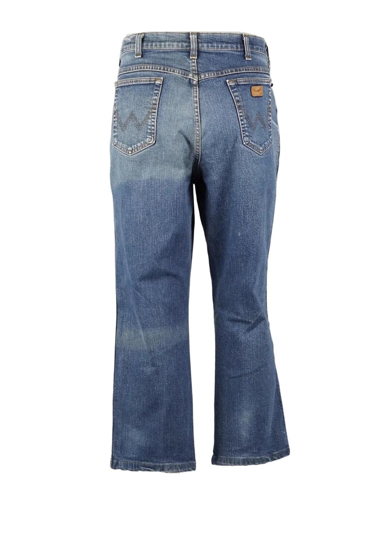 Vintage Straight Wrangler Jeans in Blue size W36 / L26 image 4