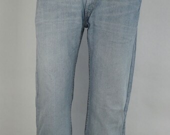 Vintage rechte Levi's 505 lichtblauw maat 33/31