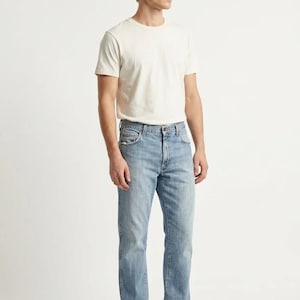 Vintage Straight Wrangler Jeans in Blau Gr. W34/L28 34