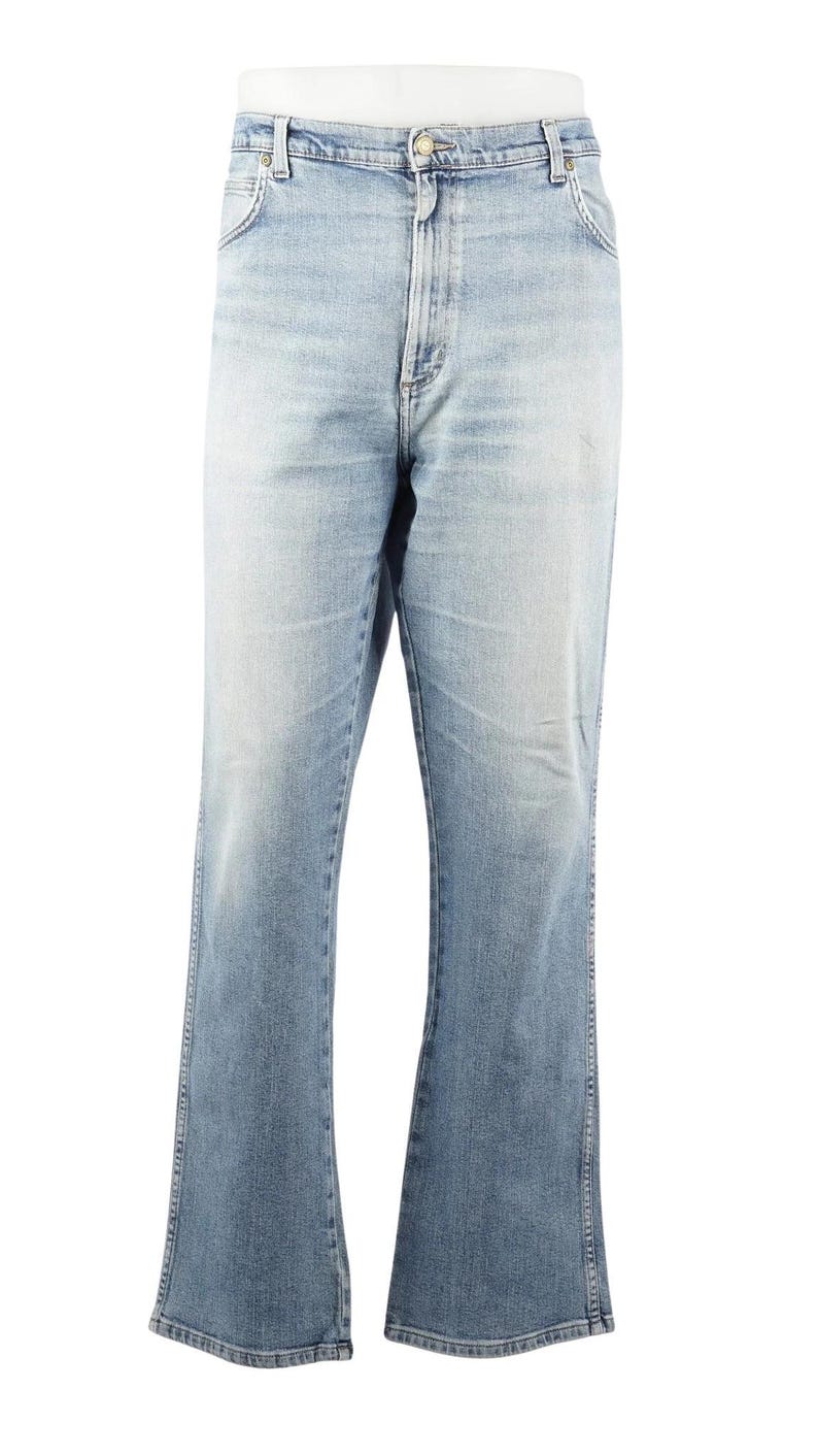 Vintage Relaxed Wrangler Jeans in Light Blue size W37 / L32 imagen 3