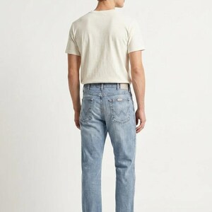 Vintage Straight Wrangler Jeans in Blau Gr. W34/L28 Bild 2
