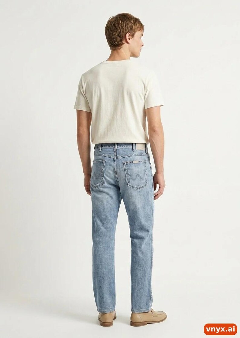Vintage Straight Wrangler Jeans in Blau Gr. W34/L28 Bild 2